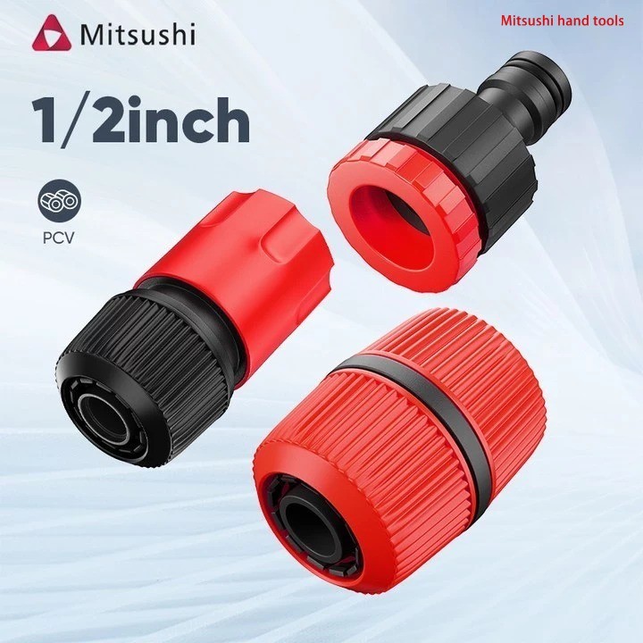 Mitsushi 1/2 “-3/4″ข้อต่อก๊อก สวมก๊อก แปลงก๊อกบ้าน  หัวต่อสายยาง ที่ต่อสายยาง ตัวเชื่อมต่อท่อน้ำ ราคา ถูกที่สุด ดีลบีเคเค