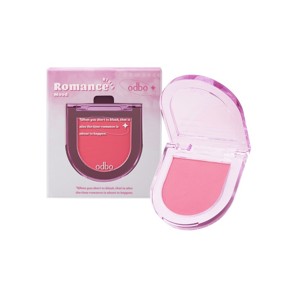Odbo Romance Mood Blush 2.8g โอดีบีโอ โรแมนซ์ มู้ด บลัช OD1319 (1 ตลับ)