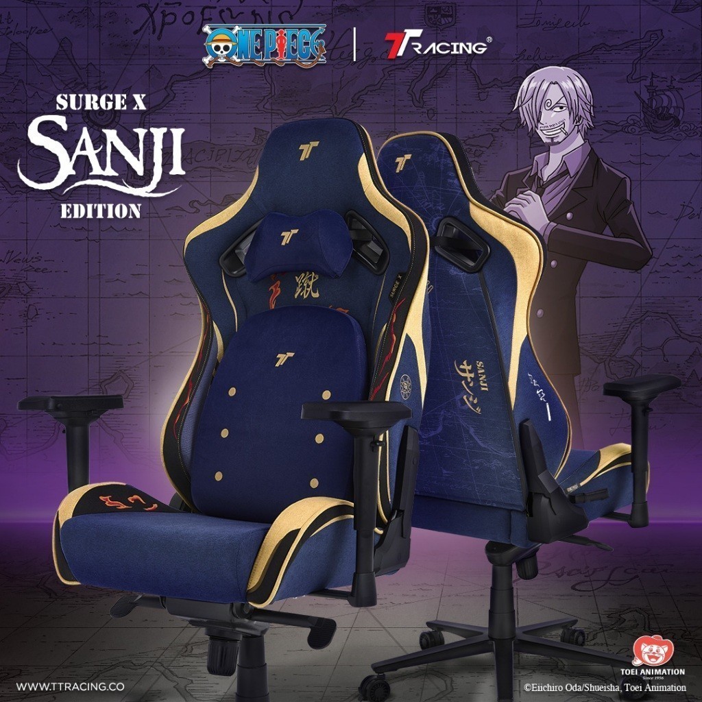 A TTRacing Surge X Air Threads Fabric Gaming Chair - Sanji One Piece Edition เก้าอี้สำนักงาน เก้าอี้