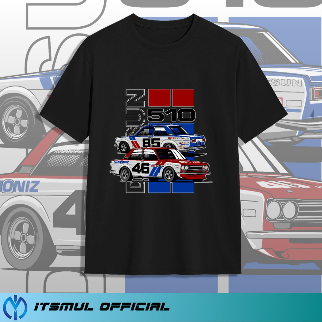 KATUN Datsun 510 Racing Automotive Car T-Shirt IM03(7) ผ้าฝ้ายหวี
