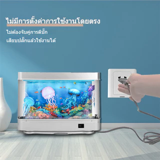 🐠✨ตู้ปลาเลโก้ขนาดเล็ก พิพิธภัณฑ์สัตว์น้ำแสงLEDฑ์สัตว์น้ำนำตู้ปลาทองทองตกแต่งห้องมินิพิพิธภัณฑ์สัตว์น้ำ Fish Tank