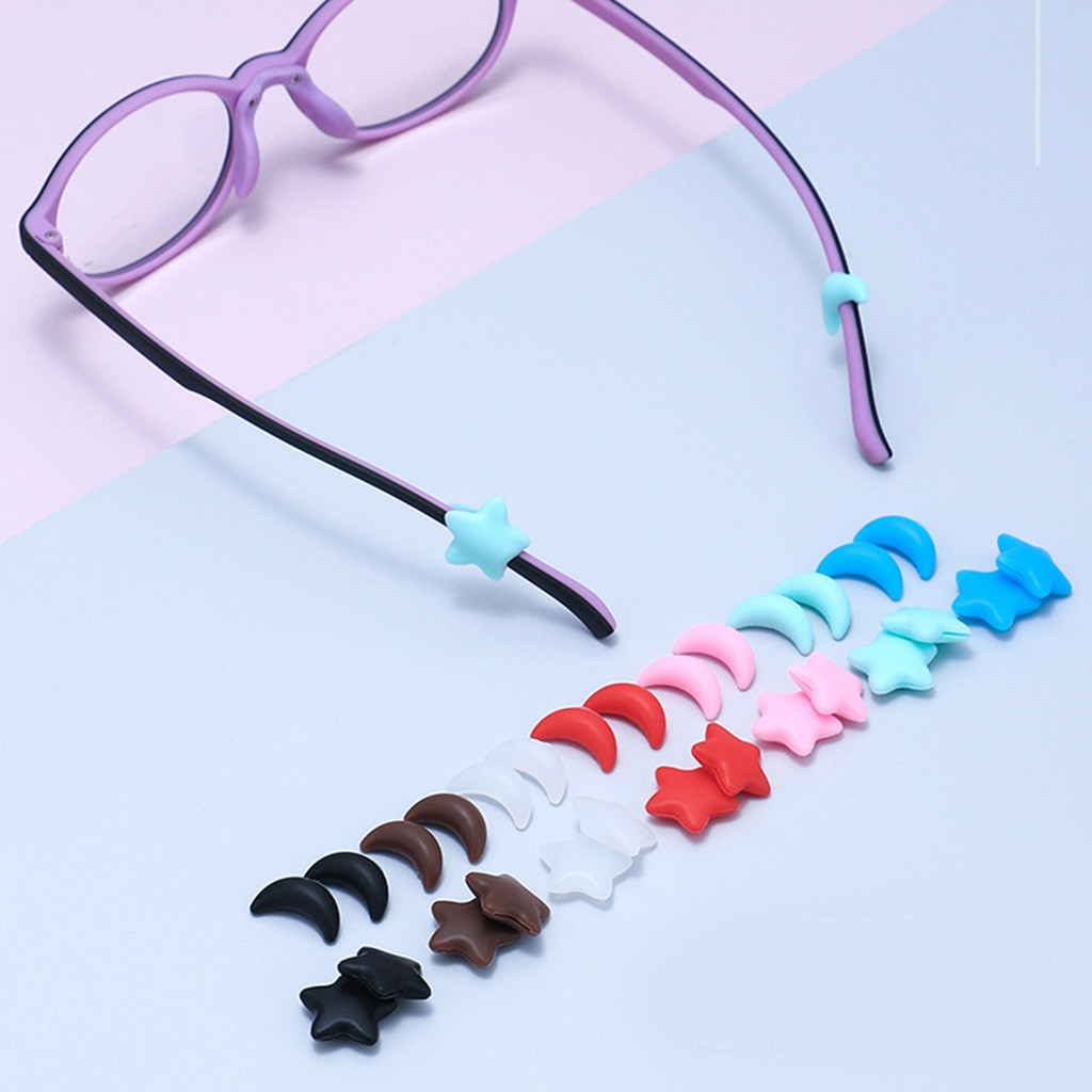 1 คู่ หลายสี ซิลิโคนกันลื่น สําหรับใส่แว่นตา ที่เกี่ยวหูแว่นตา อุปกรณ์ป้องกันการหล่น คลิปตะขอแว่นตา