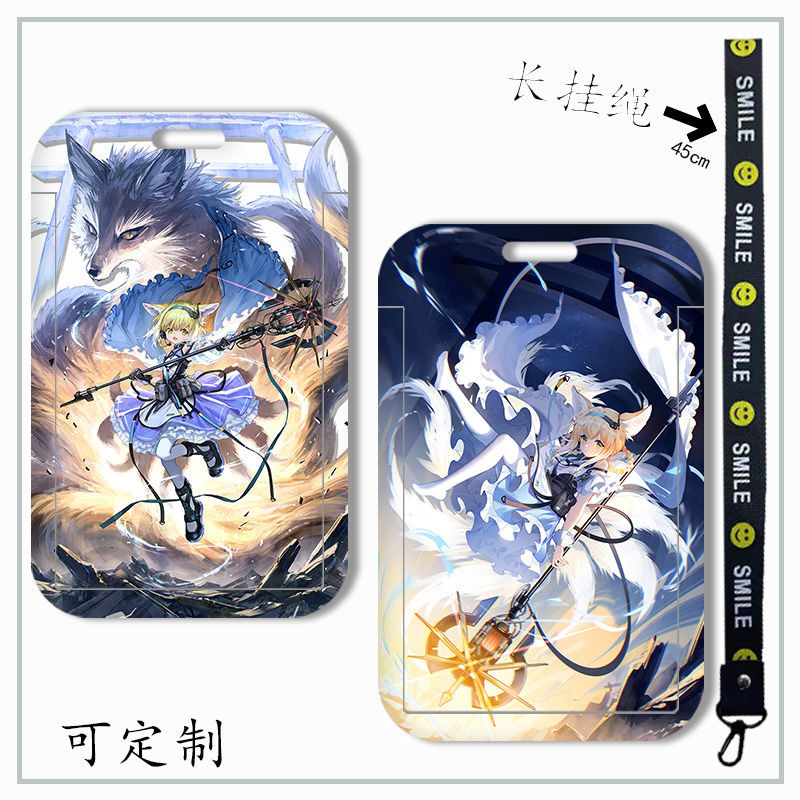 Arknights Suzuran DIY ชุดการ์ดนักเรียน Campus Card Bus Card Holder Personal ID Card Bank Card MRT Ca