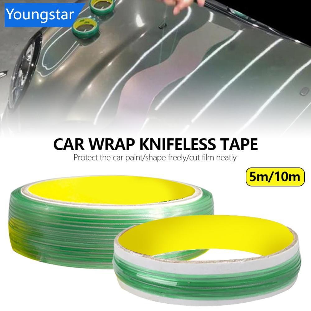 FYY 5/10m ไวนิลสติกเกอร์ห่อรถ Knifeless เทปออกแบบสายฟิล์มรถห่อตัดเทปเครื่องมือจัดแต่งทรงผมอุปกรณ์เสริม
