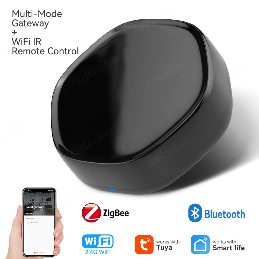 Tuya IR สมาร์ท ZigBee Gateway BLE ตาข่ายรีโมทคอนโทรลไร้สาย Gateway Hub Smart Life APP ทํางานร่วมกับ 