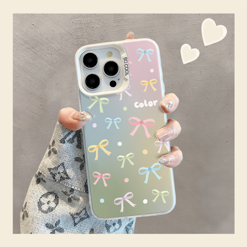 สีสันโบว์สําหรับ Honor X9a X9b X9c 300 200 100 90 80 70 60 50 Pro SE Magic 7 6 5 Pro Mate 60 50 40 30 Plus P70 60 50 40 30 Nova 10 11 12 6 7 ฝาครอบกล้องกันกระแทก