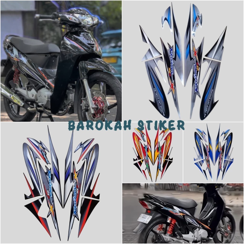 Honda karisma x 125 2006 Fullset Standard body Striping Stickers คุณภาพดีที่สุด
