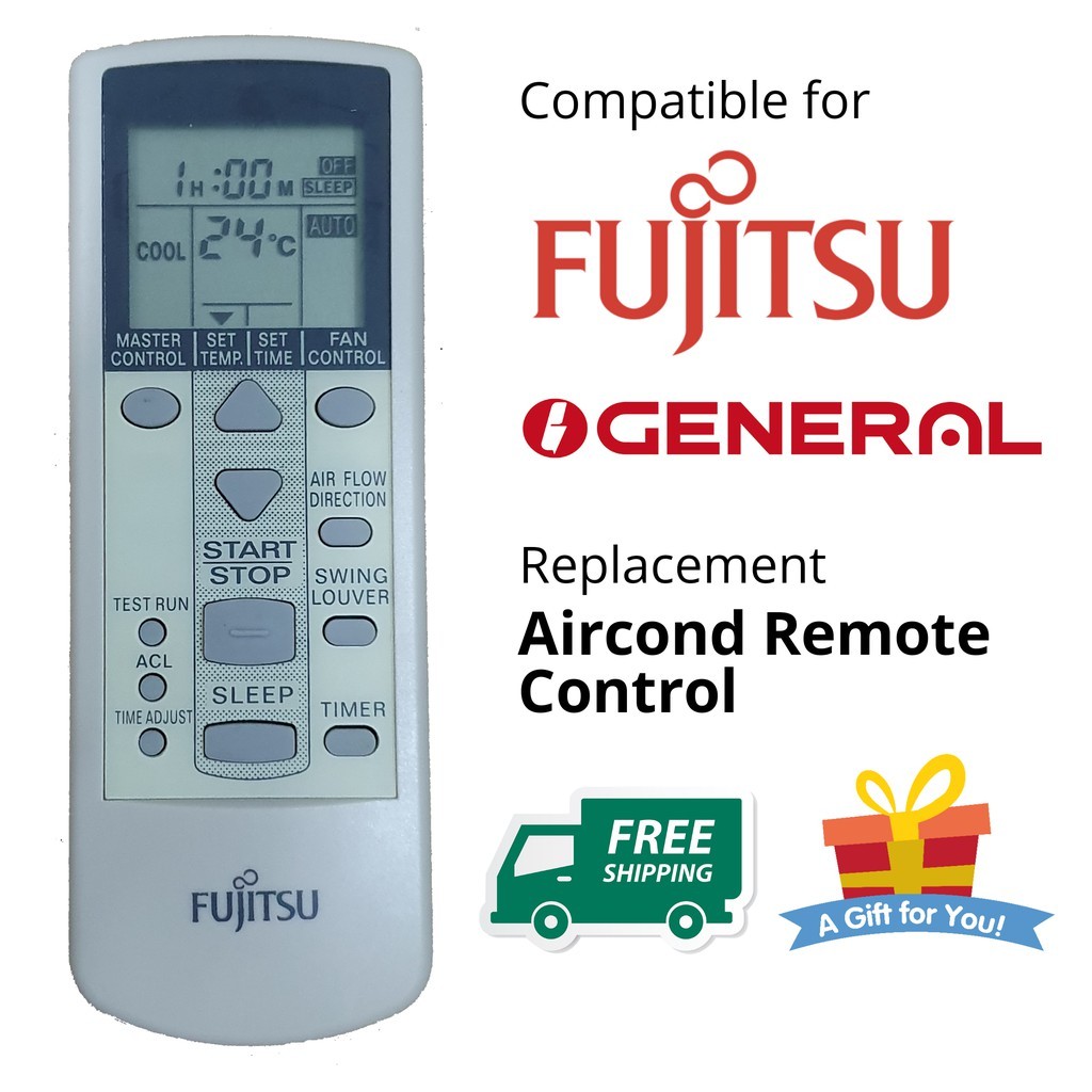 Fujitsu รีโมทคอนโทรลเครื่องปรับอากาศทั่วไป AR-DJ19 AR-DJ20 AR-DJ18AR-JE8AR-DJ2