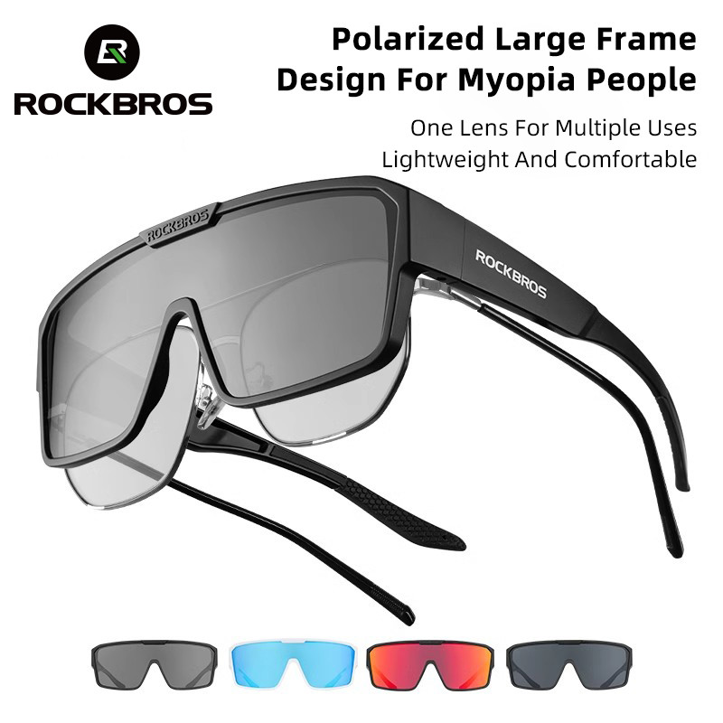 Rockbros ขี่จักรยานแว่นตาโพลาไรซ์ขับรถ Shades ผู้ชายผู้หญิงแว่นตากันแดดกีฬากันลม