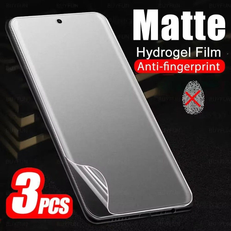 RealmeP3 P3Pro P2Pro P1Pro 3 ชิ้น 1000D Full Cover Matte Frosted Soft Hydrogel ฟิล์มสําหรับ Realme P