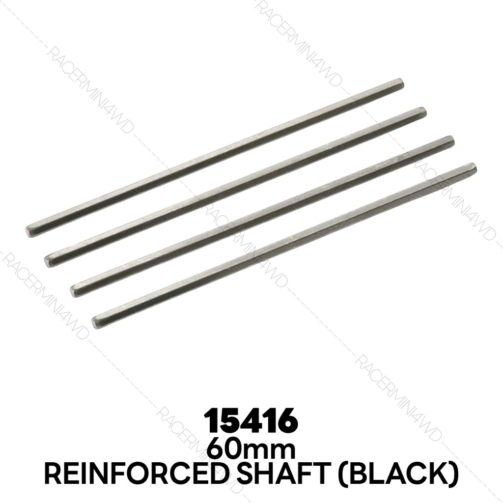 TAMIYA 15416 60mm Reinforced Shafts (Black, 4pcs.)