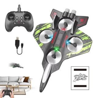 LUXELUNGE รีโมทคอนโทรลโฟม Fighter, ชาร์จ Gravity Sensing Glider บินเฮลิคอปเตอร์ของเล่น,มินิรุ่นทนทาน 2.4G Stunt แบบพกพา RC Hobby Jet Plane ชายหญิง