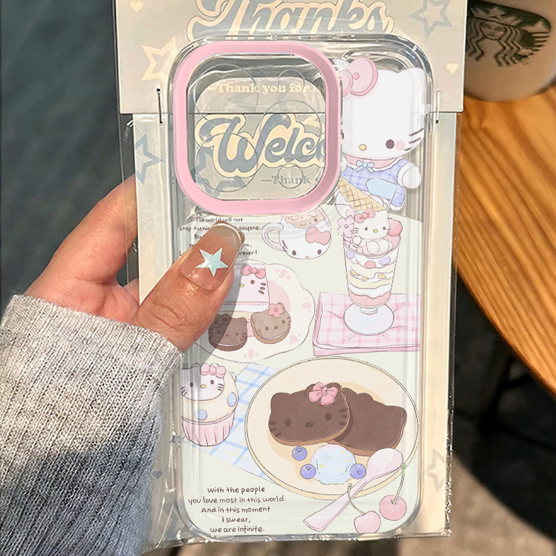 🔥น่ารักลูกแมวลูกสุนัขเข้ากันได้เคสไอโฟน 11 15 16Pro Max 14 12 13 Pro Max XS XR X Max 7 16 14 8 Plus จิ๋มน้อย ดอกไม้หัก