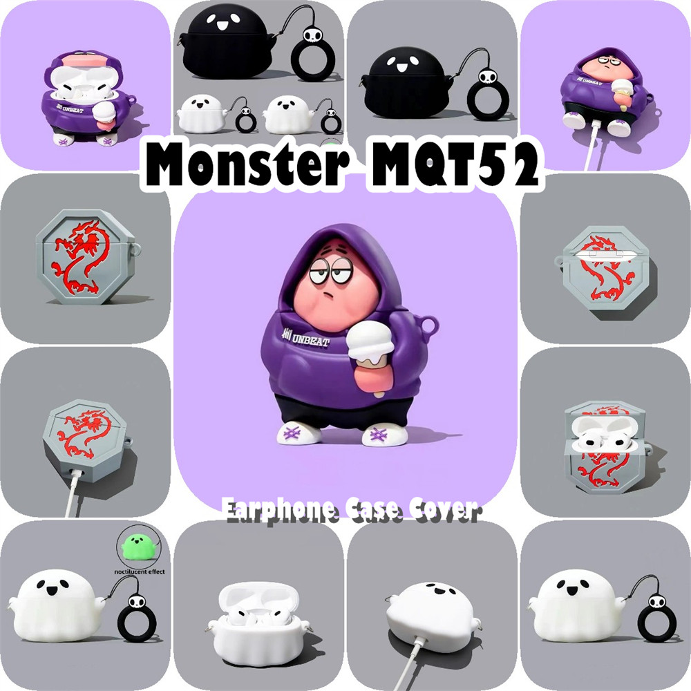 จัดหาโดยตรงสําหรับ Monster MQT52 เคสซิลิโคนอ่อนนุ่มการ์ตูนที่น่าสนใจเคสหูฟัง