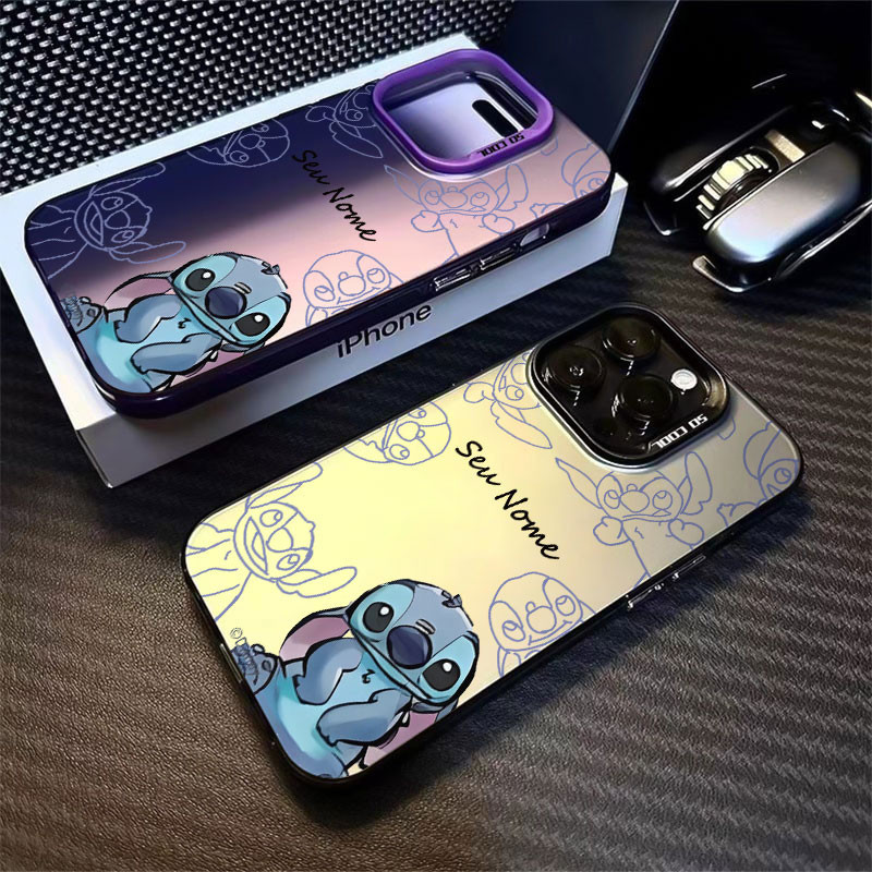 เคส Samsung S24 FE S23 S21 S20 FE S25+Plus S23 S22 Ultra Cover Custom ชื่อ Lilo Stitch Case