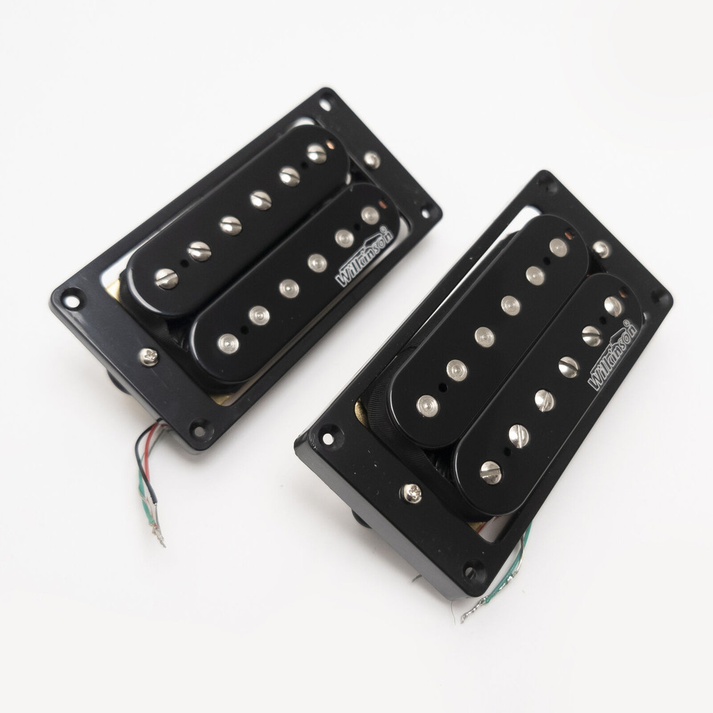 Wilkinson Humbucker Pickups สําหรับ Gibson Guitar Bridge & Neck Pickup ชุดกีตาร์สีดําอุปกรณ์เสริม