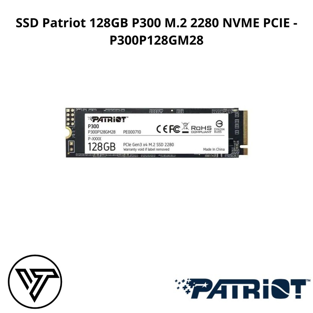 Patriot 128GB P300 M.2 2280 NVME PCIE SSD - P300P128GM28