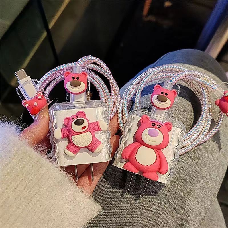 Losto สําหรับ VIVO Charger Case น่ารักการ์ตูนสายชาร์จ Protector การ์ตูน Charger Protector สําหรับ Vi