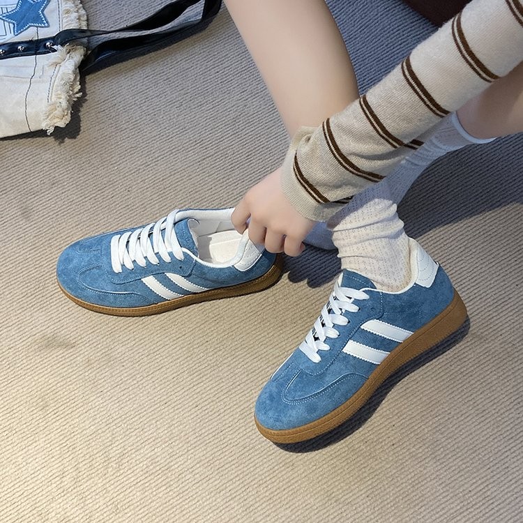 รองเท้าผ้าใบพื้นหนาขนาดใหญ่สำหรับผู้หญิง ขนาด 41-42 พร้อมให้เลือกถึง 8 สี - รูปที่ 7