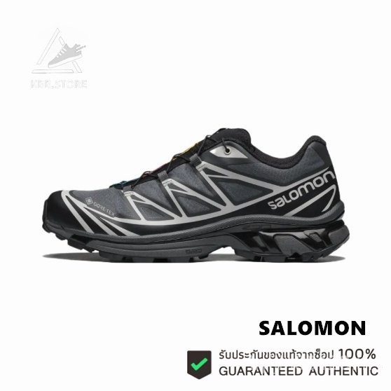 Edg 74 Salomon XT-6 GORE-TEX รองเท้า สีดํา สีเทา สีเงิน