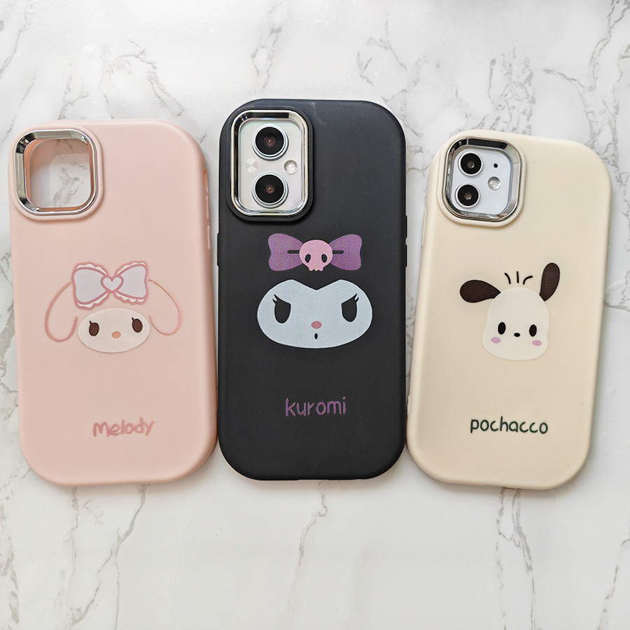 เคส OPPO RENO 8T 7Z 8Z 8 5 6 2Z 2F 7 PRO 4 4G 5G เคสโทรศัพท์มือถือ ซิลิโคนนุ่ม PU ลายสุนัขคุโรมิน่ารัก สําหรับ