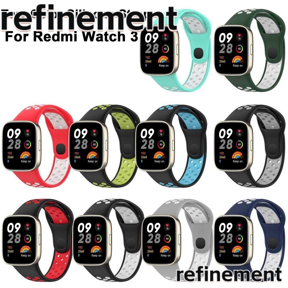 Refinement สายนาฬิกาข้อมืออัจฉริยะ ระบายอากาศ สองสี แบบเปลี่ยน สําหรับ Redmi Watch 3