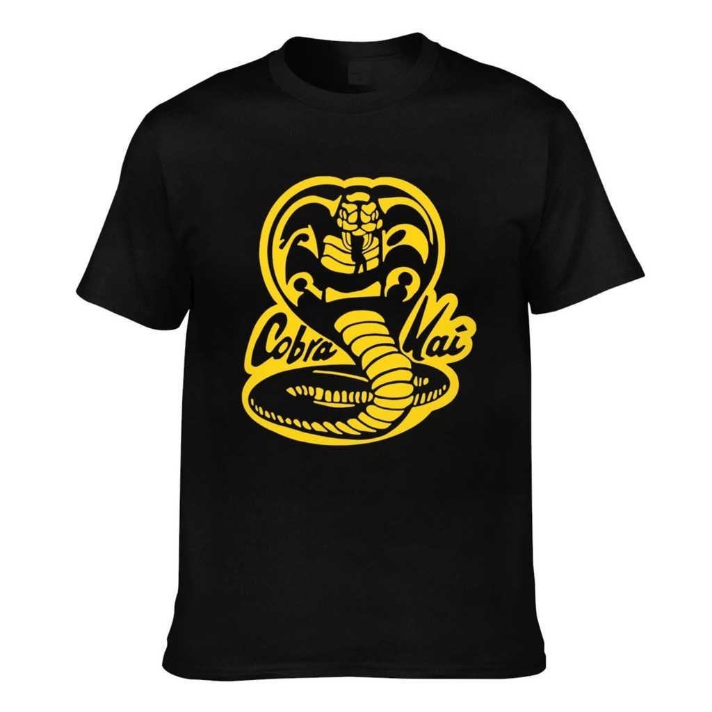Cobra Kai 80S คาราเต้ Retro Fashion Mens Graphics Printing Tee