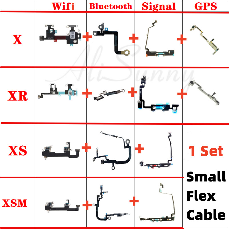 สายเคเบิ้ล Wifi บลูทูธ สําหรับโทรศัพท์ X XR XS Max เสาอากาศสัญญาณ ลําโพง ชาร์จ Buzzer GPS Wi-Fi ชิ้นส่วน