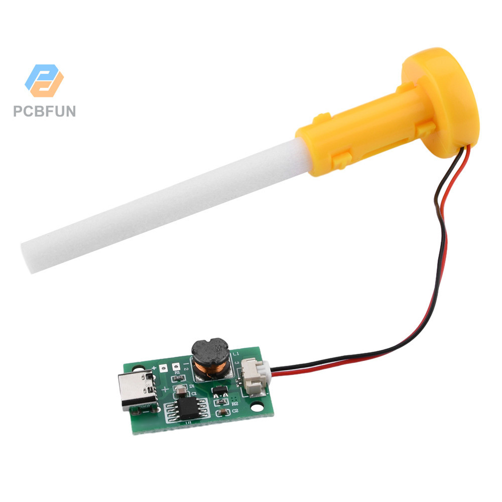 Pcbfun DC5V สเปรย์เดี่ยว ไม่สลับ หัวฉีด ความชื้น โมดูล DIY เครื่องฉีดน้ําอัลตราโซนิก TYPE-C