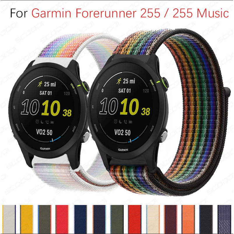 สายนาฬิกาข้อมือไนล่อน 22 มม. สําหรับ Garmin Forerunner 965 955 265 255