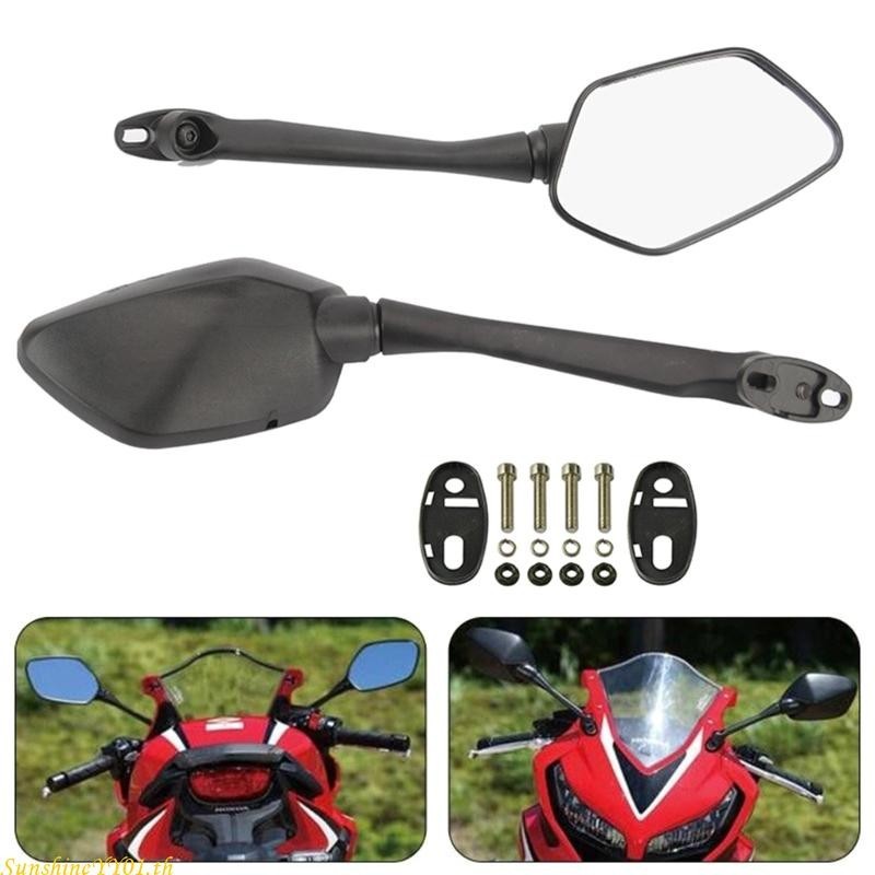Sun กระจกมองหลังสะท้อนแสง ติดแฮนด์บาร์ 2 สําหรับรถจักรยานยนต์ CBR300R CBR650R CBR500