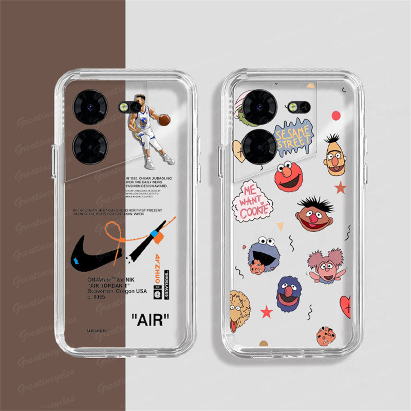 เคสนิ่ม แบบใส ลายการ์ตูนน่ารัก สําหรับ Tecno Pova 5 LH7n Tecno Pova 5 Pro LH8n
