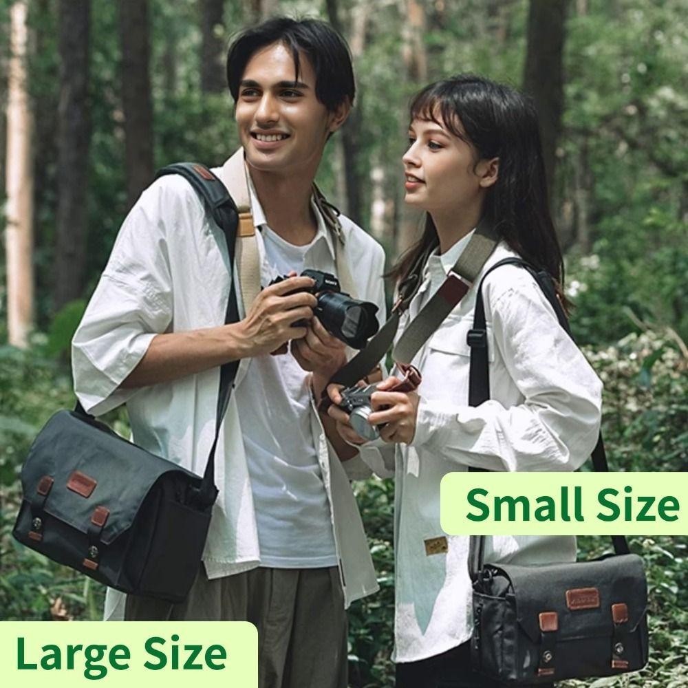 UUMIR กระเป๋ากล้อง, กระเป๋าถ่ายภาพที่ทนต่อการสึกหรอ Interlayer, กระเป๋าสะพายไนลอนกันน้ําแฟชั่นกลางแจ้ง