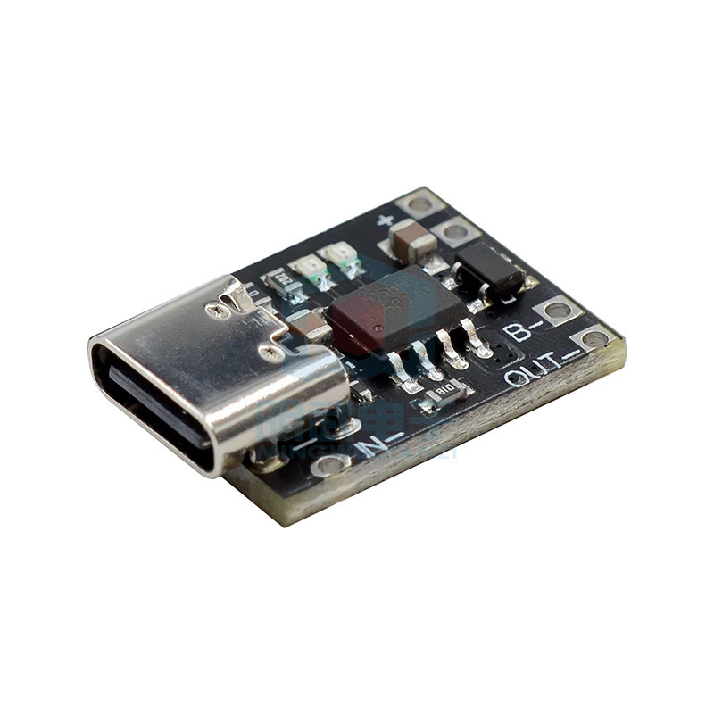 แผ่นชาร์จแบตเตอรี่ลิเธียมขนาดเล็กพิเศษ 1A 3.7V 4.2V โมดูลชาร์จ Type-C พร้อมแผ่นป้องกัน