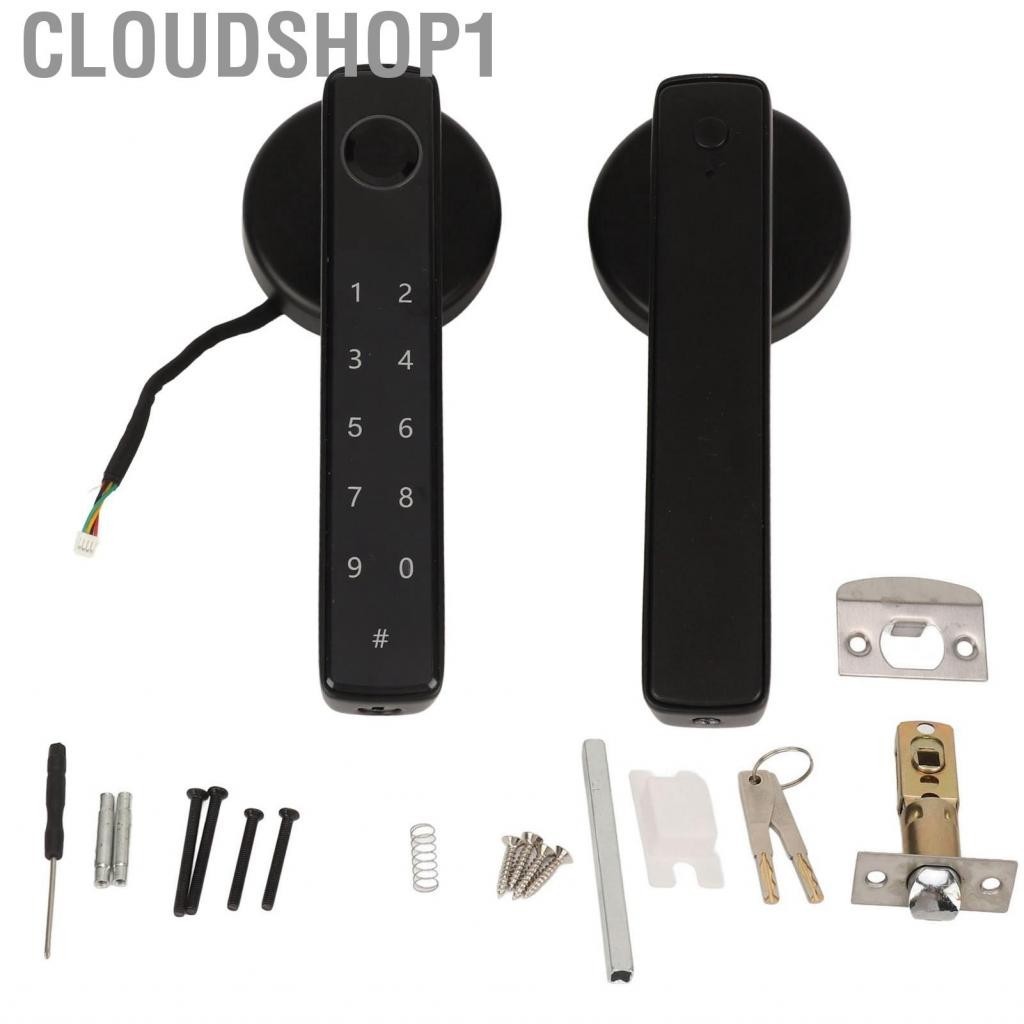 Cloudshop1 Fingerprint Lock Emergency Charging Low Battery Reminder Accurate Smart Door Combination for Bedroom Hotel