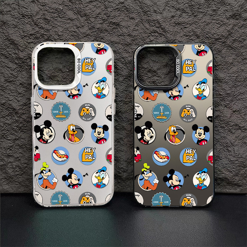 เคสโทรศัพท์มือถือ ลายการ์ตูนมิกกี้เมาส์ เต็มจอ คุณภาพสูง สําหรับ IPhone 15 14 13 12 11 Pro X XR XS MAX 7 8 Plus Se2020