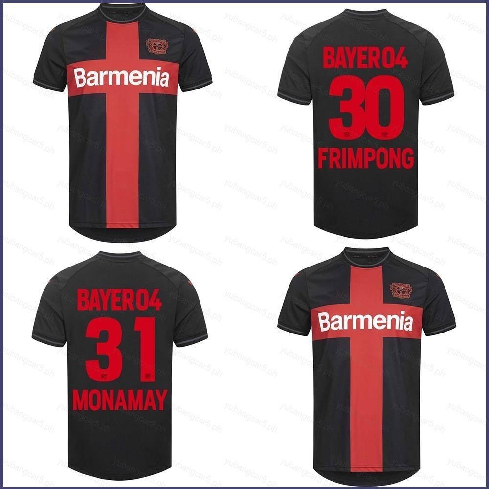 Zuqiu 2023-2024 Bundesliga Bayer 04 Leverkusen Frimpong Monamay เสื้อยืดแฟชั่น พลัสไซซ์ สําหรับเด็ก และผู้ใหญ่