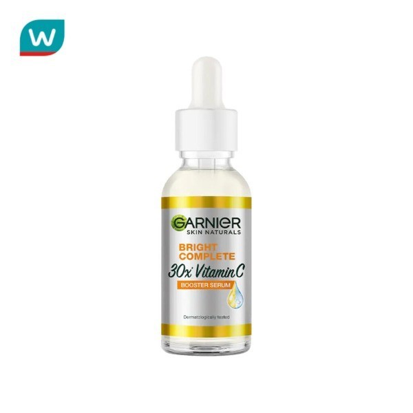 GARNIER การ์นิเย่ ไบรท์ คอมพลีท 30x วิตามินซี บูสเตอร์ เซรั่ม 30มล