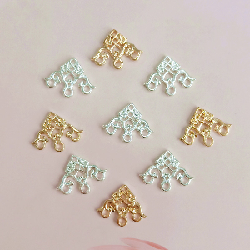 20 ชิ้นเครื่องประดับ กิ๊บติดผม จี้ดอกไม้ สไตล์โบราณ diy จํานวน