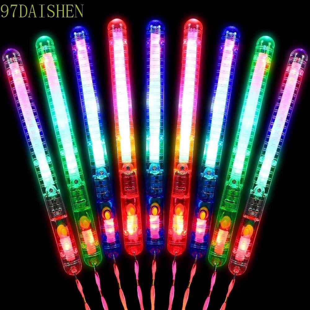Daishen1 แท่งไฟกระพริบ LED หลากสี ของเล่นสําหรับเด็ก ปาร์ตี้ คอนเสิร์ตดนตรี โปรดปราน เรืองแสง นางฟ้า แฟลชสติ๊ก มายากล กระพริบ LED