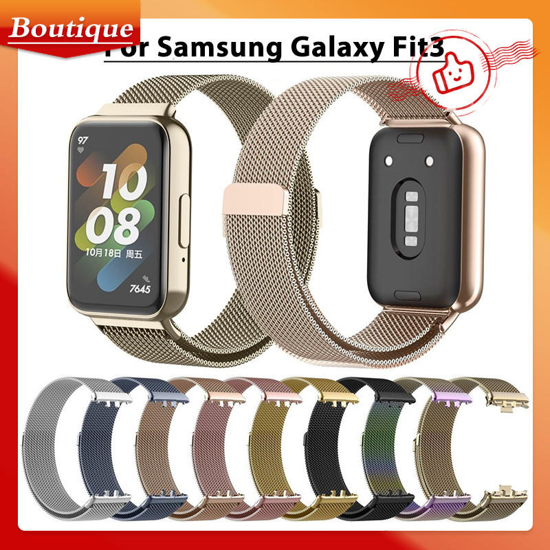 สายนาฬิกาข้อมือ สเตนเลส แบบเปลี่ยน สําหรับ Samsung Galaxy Fit3 Samsung Galaxy Fit 3