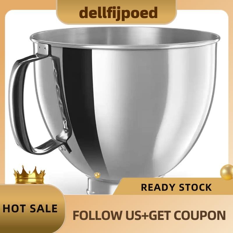 【dellfijpoed】ชามผสมอาหาร สเตนเลส 304 5 ควอร์ต 4.5-5 QT สีเงิน สําหรับ KitchenAid Classic&Artisan Series
