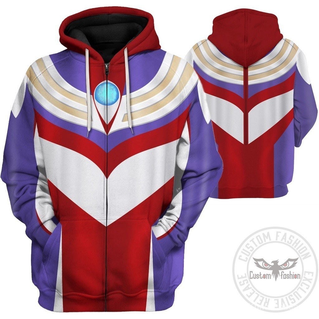 【Customfashion 】ultramanสามHoodieเสื ้ อแขนยาวเสื ้ อยืดซิปHoodiesผู ้ หญิงเด ็ กชุด3Dพิมพ ์ แจ ็ คเก ็ ตคอสเพลย ์ ญี ่ ปุ ่ นอะนิเมะเครื ่ องแต ่ งกายเสื ้ อกันหนาวEZJS