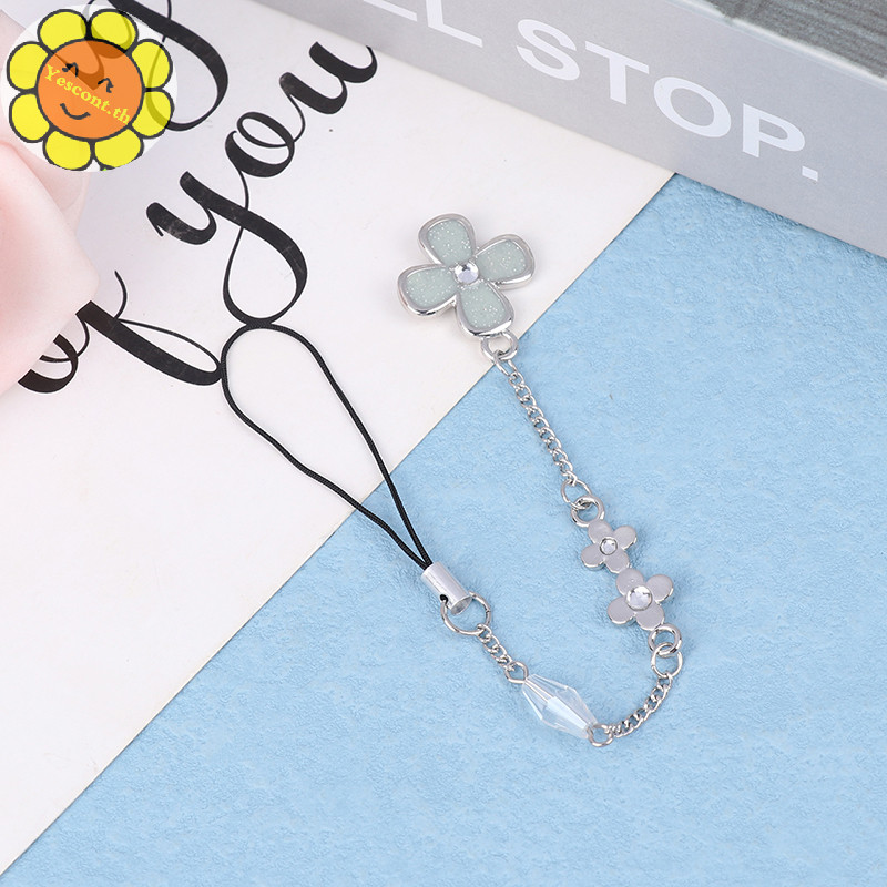 Yescont Kimi Ni Todoke โทรศัพท ์ Lanyard Minimalist Four Leaf Clover โทรศัพท ์ มือถือโซ ่ กระเป ๋ าจี ้ สําหรับอะนิเมะแฟนของขวัญ TH