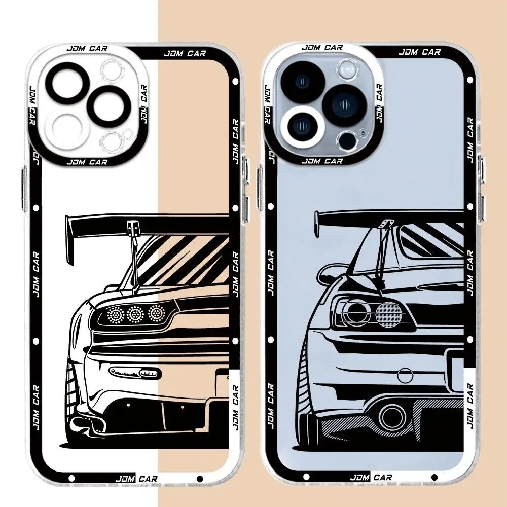 สําหรับ Xiaomi 14 13T 13 12T 11T 12 10T 10 Pro Mi 11 Lite 5G NE Poco F5 X6 X4 X3 M6 Pro F3 อะนิเมะ JDM Dream รถซิลิโคนโปร ่ งใสฝาครอบ