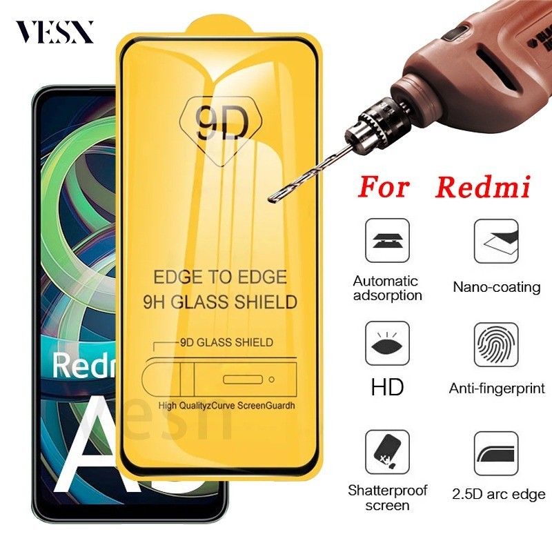 ฟิล์มกระจก แบบเต็มจอ 9D ทุกรุ่น Redmi K90 K80 K70 Ultra K70E K60 K60E K50 K40 Gaming K30 A4 A3 A2 A2