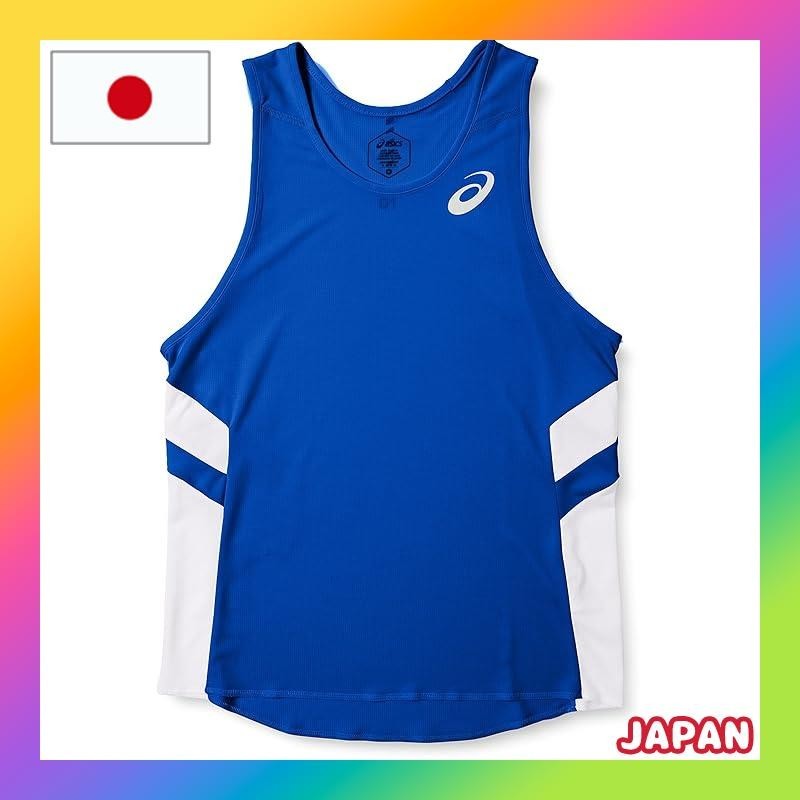 [ASICS] Track and Field Wear Running Shirt 2091A124 [Men's] Men's Blue/White Japan XS (Equivalent to Japan Size XS)