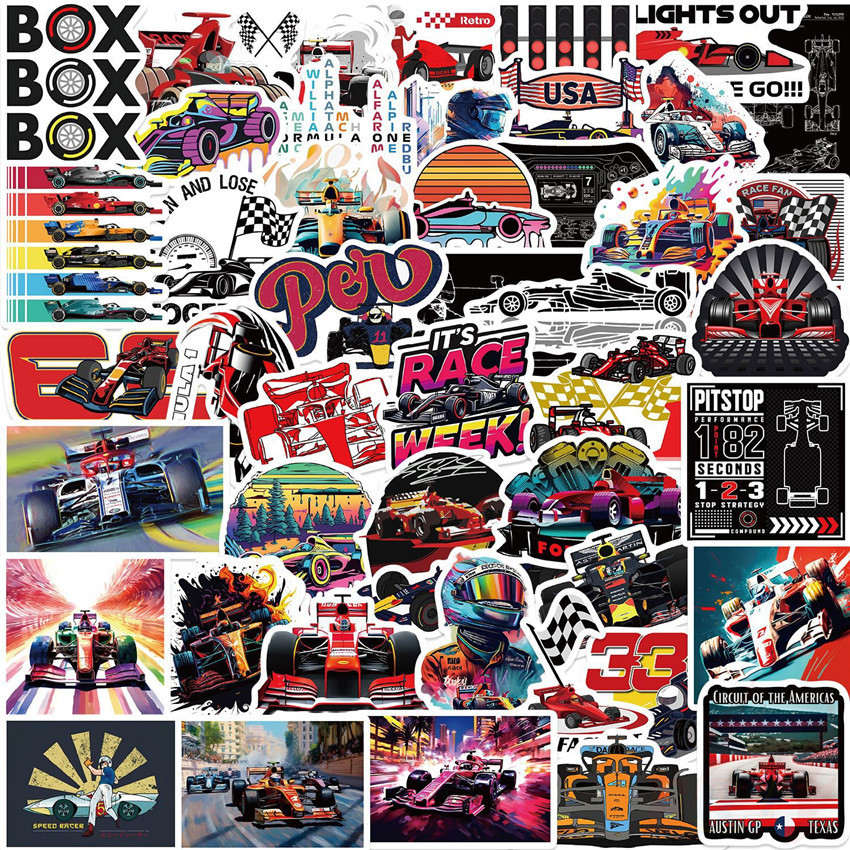 ❉ F1 Formula One Series 01 Stickers ❉ 50Pcs/Set Waterproof DIY Fashion Decals Doodle Stickers