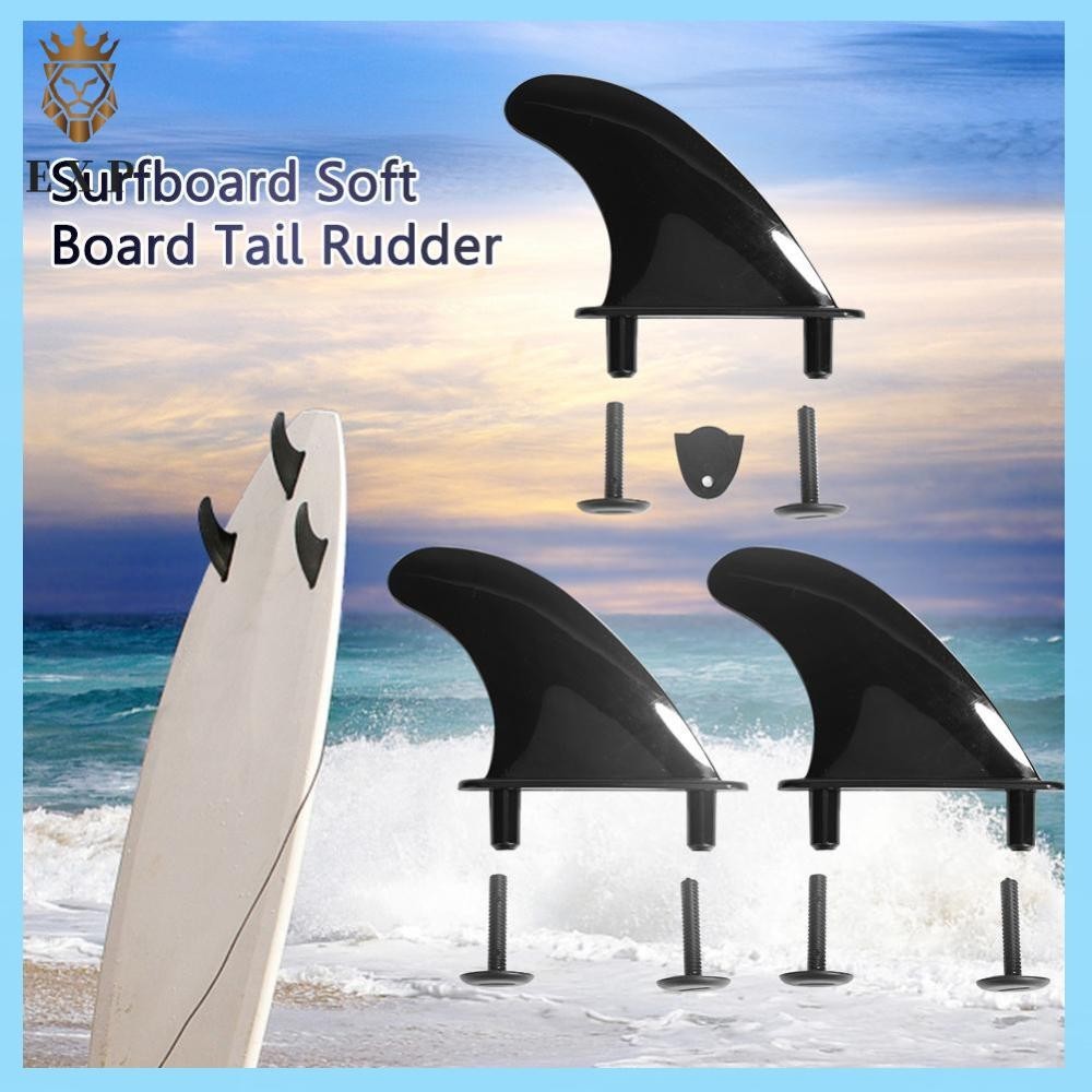 [ ระเบิด1.th ] 3x Soft Surf Fin สําหรับกระดานโต ้ คลื ่ น Softboard Stand Up Paddle Board อุปกรณ ์ เสริม