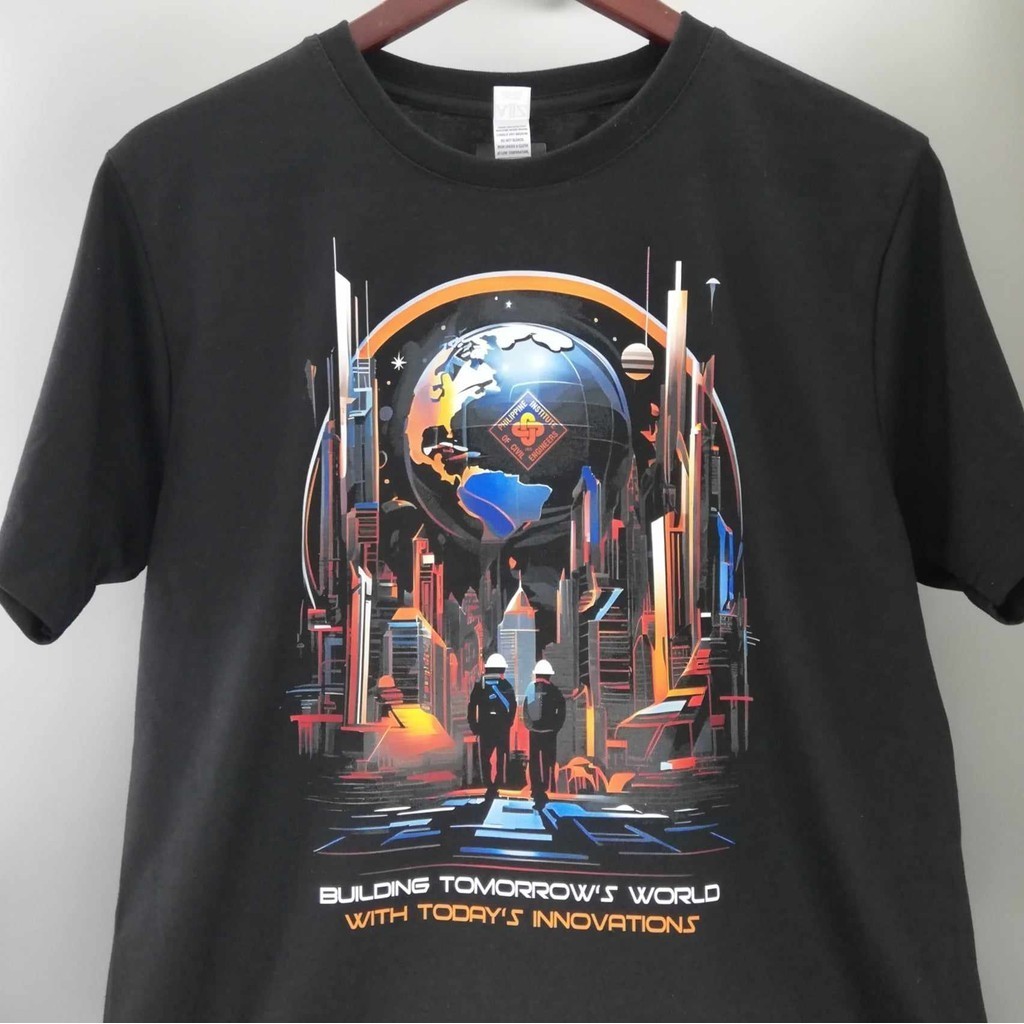 The Builder Apparel BUILDING TOMORROW 'S WORLD Premium T-Shirt for Men &amp; Women Cool and Comfy Tops for Civil Engineer Ideal Gift for Men/Gift for Boyfriend/Husband Kaos.
